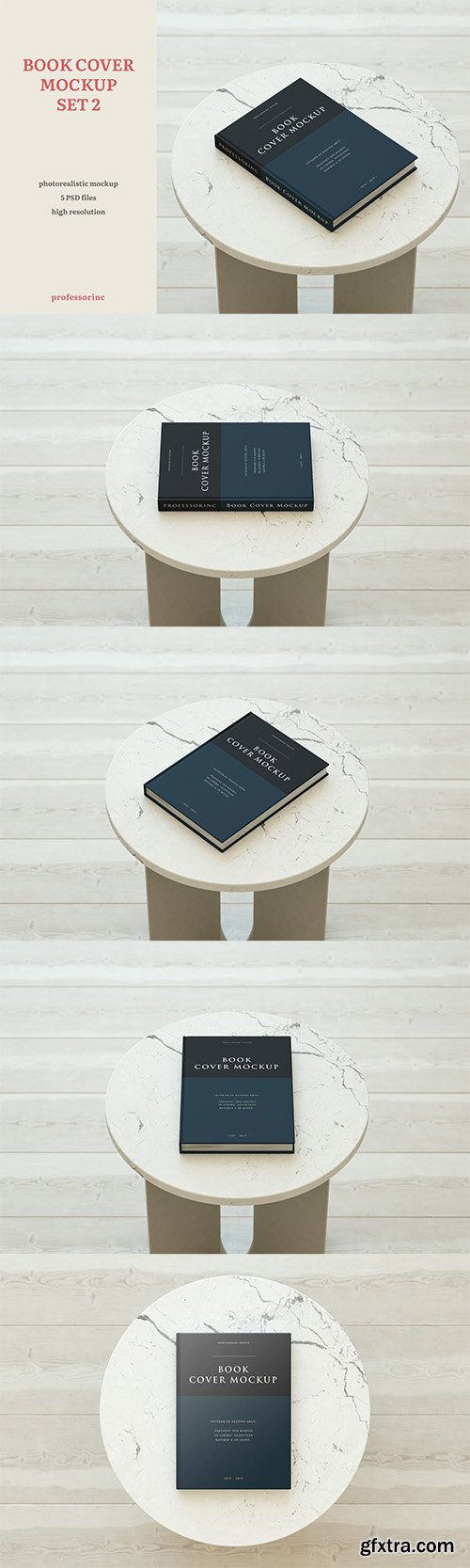 Book Cover Mockup - Set 2