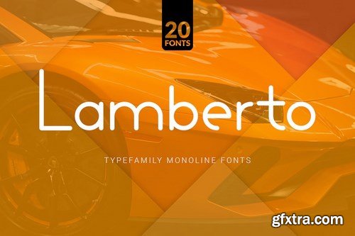 Lamberto - 20 Monoline Fonts