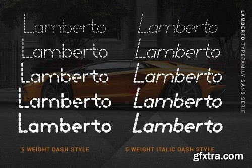 Lamberto - 20 Monoline Fonts