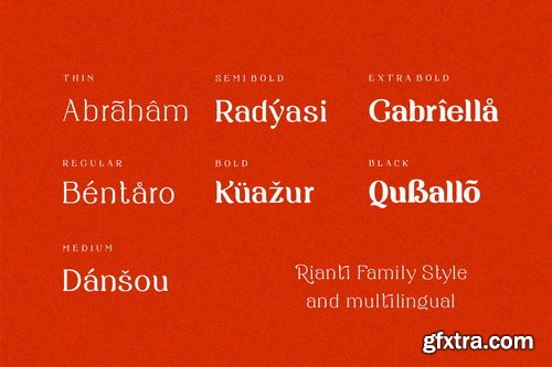 Rianti - Beautiful Serif Font Family