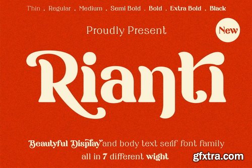 Rianti - Beautiful Serif Font Family