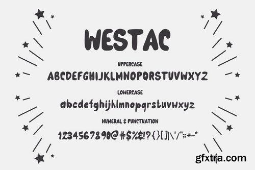 Westac - A Cute Hand Drawn Font