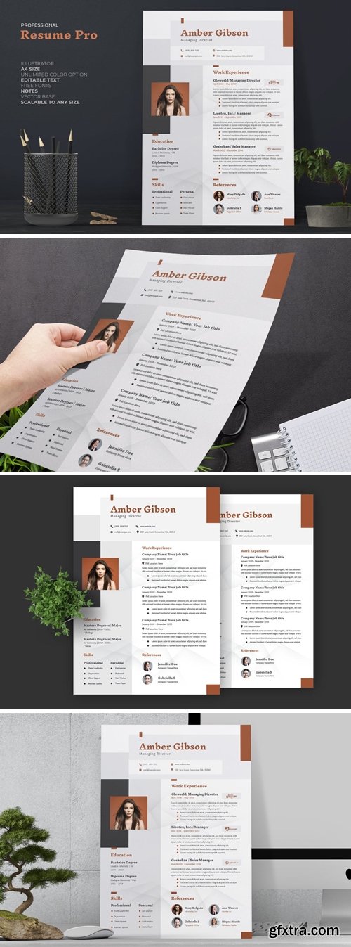 Creative Resume / CV Template Pro