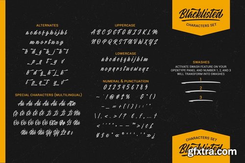 CM - Blacklisted - Vintage Script Font - 4608241