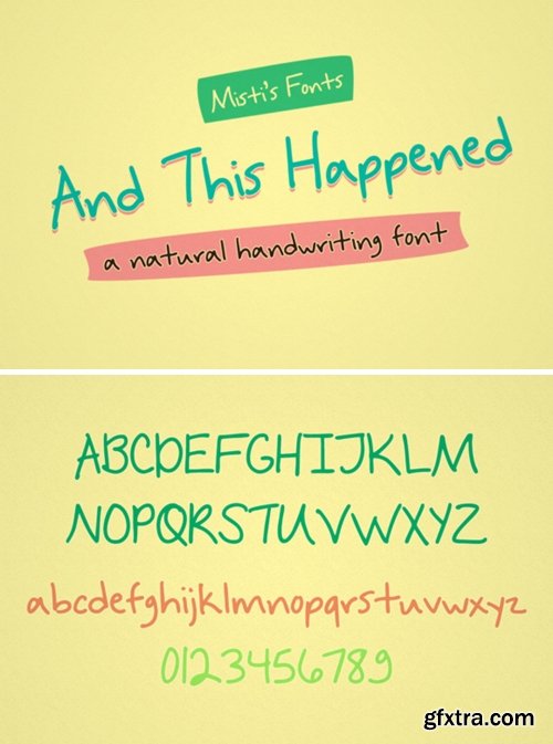 And This Happened Font