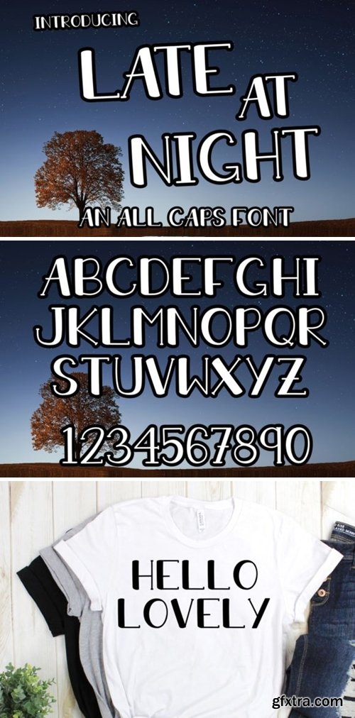 Late at Night Font