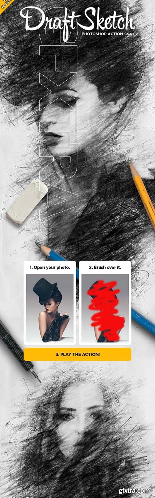 GraphicRiver - Draft Sketch CS4+ Photoshop Action 25731079