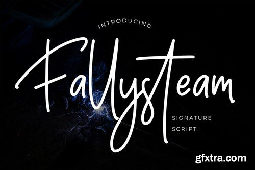 Fallysteam Signature Script Font