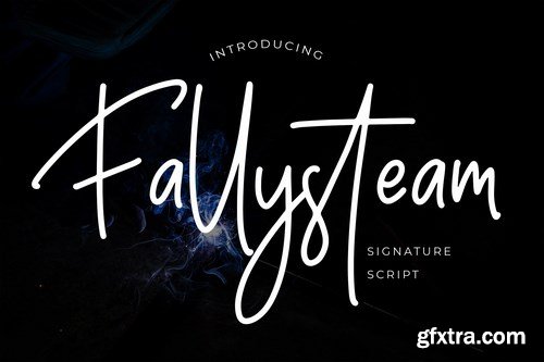 Fallysteam Signature Script Font