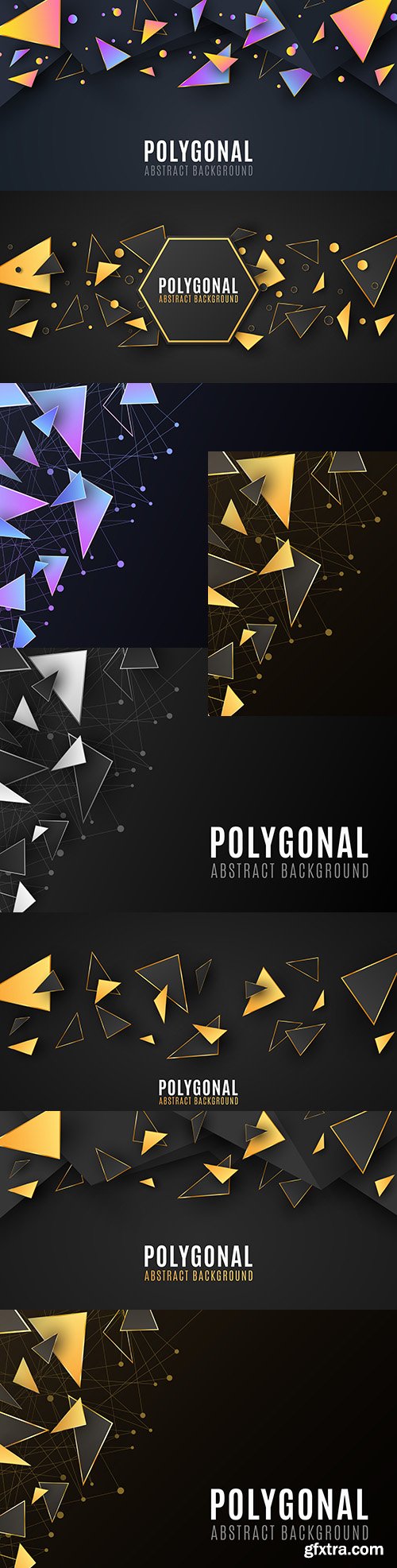 Polygon abstract background stylish design
