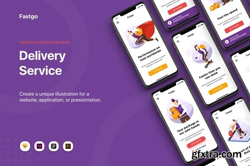 FASTGO - Delivery Service UI Kit