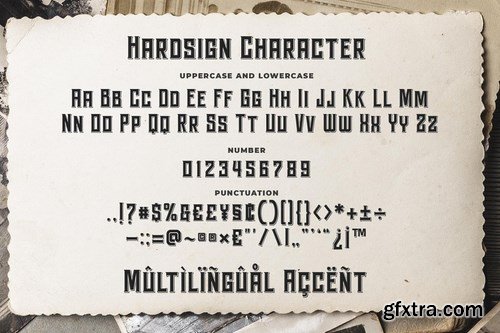 CM - Hardsign - Layered Font 4624330