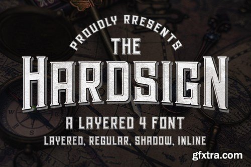 CM - Hardsign - Layered Font 4624330