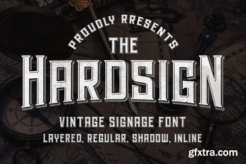 CM - Hardsign - Layered Font 4624330