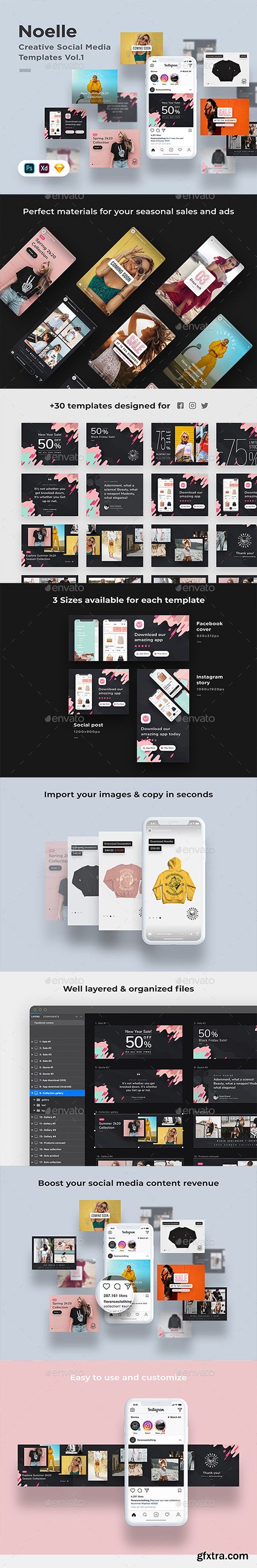 GraphicRiver - Florence - Creative Social Media Templates Vol.1 25804115