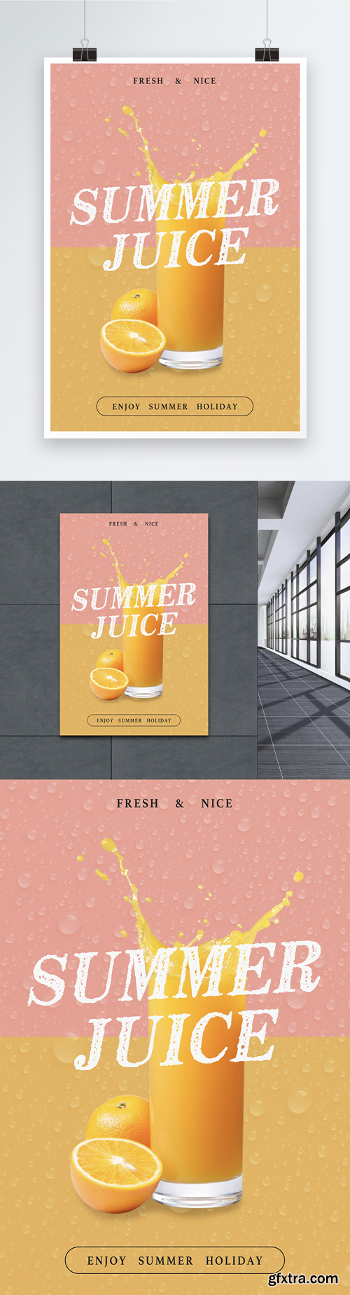 summer orange poster