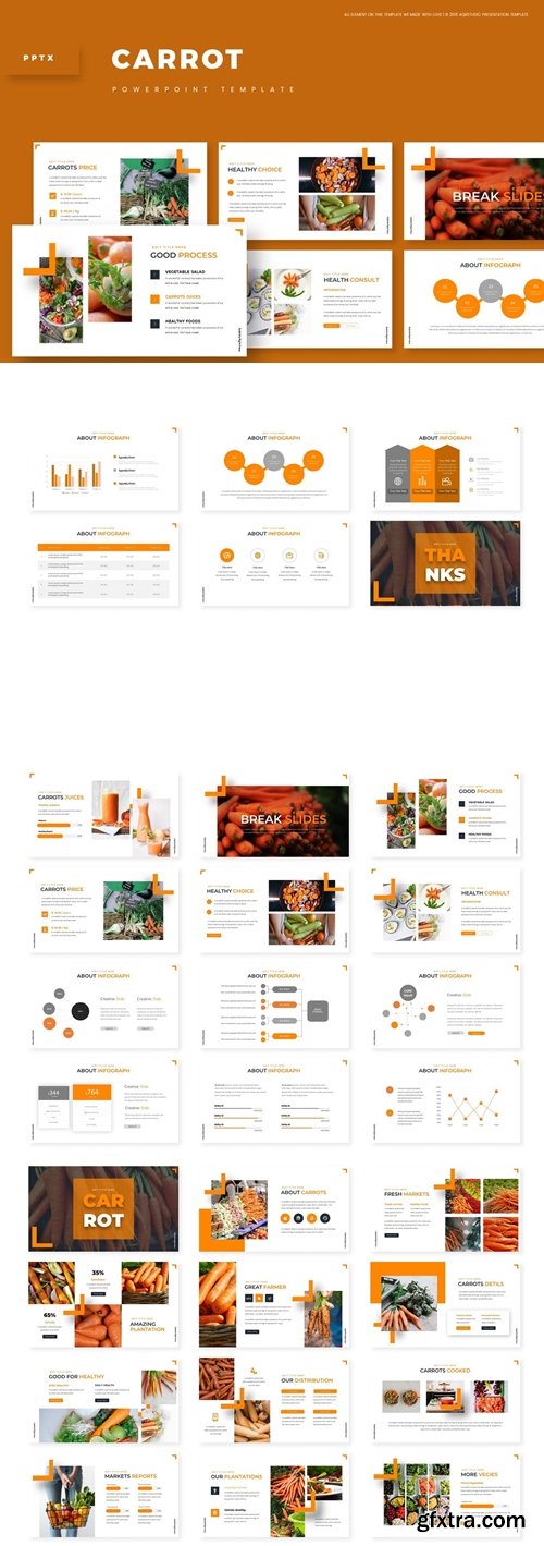 Carrot Powerpoint, Keynote and Google Slides Templates