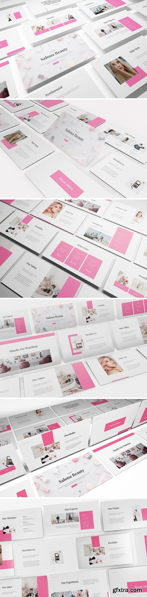 Beauty Salon Powerpoint, Keynote and Google Slides Templates