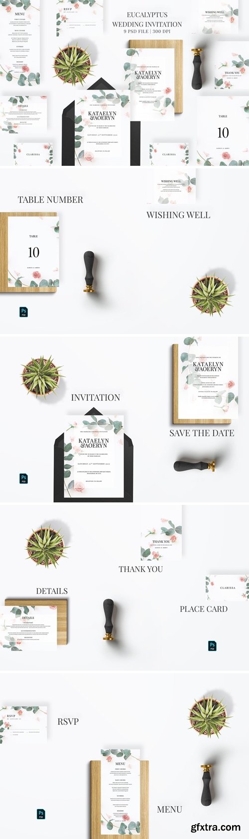 Eucalyptus Wedding Invitation