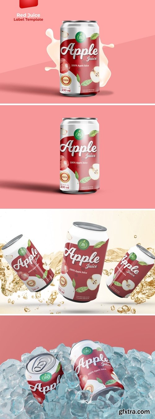 Juice Can Packaging Template