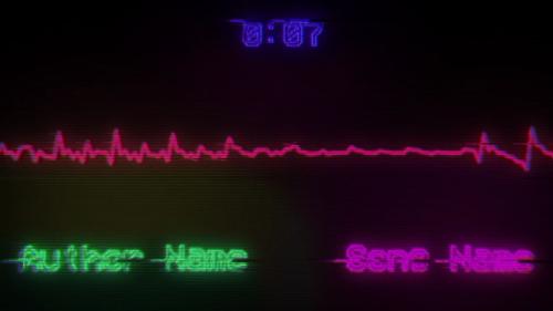 Retro Screen Music Visualizer - 13269322