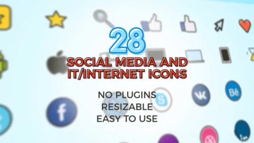 Social Media IT Icons Pack - 13209701