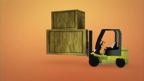 Folk Lift Truck Logo Reveal - 13241798