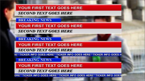 Breaking News Lower Thirds - 13012404