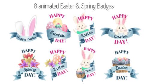 Easter and Spring Badges - 13033935