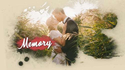 Romantic ink slideshow (After Effects template) - 13146234