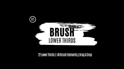 Brush Lower Thirds - 12691949