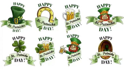 St. Patricks Badges - 12801063