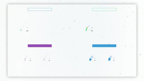 Infographics: Half Simple Pie Charts Creator - 14084181