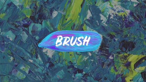 Colorful Brush Stroke Titles - 13825224