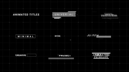 Glitch Titles Animation - 13678614
