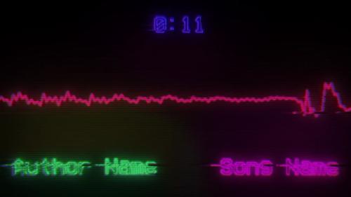 Retro Screen Music Visualizer - 13269322