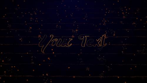 Gold Logo Reveal (Particles Intro) - 13196603