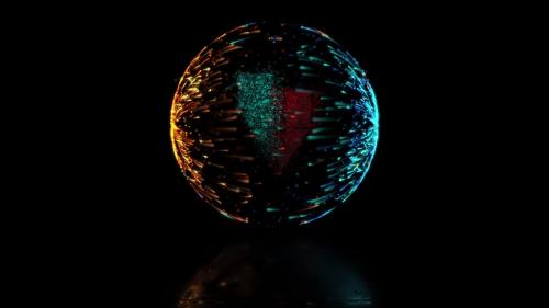 Particles Sphere Logo Reveal - 12989281