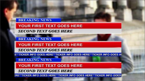 Breaking News Lower Thirds - 13012404