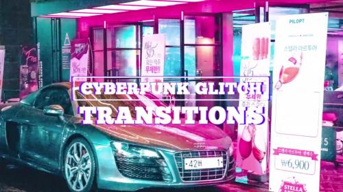 Cyberpunk Glitch Transitions - 14224982