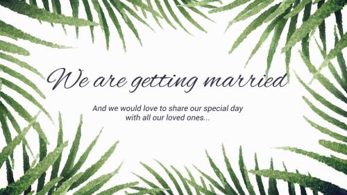 Tropical Wedding Invitation - 14254747