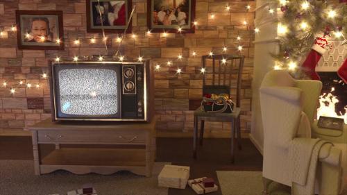 Old TV Christmas Winter Slideshow - 14112178