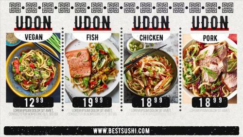 Asian Restaurant Menu - 13777072