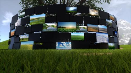 Video Screens On Nature - 13821347