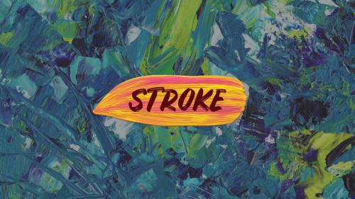 Colorful Brush Stroke Titles - 13825224