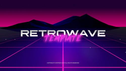 Retrowave Logo Reveal - 13652985