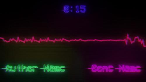 Retro Screen Music Visualizer - 13269322