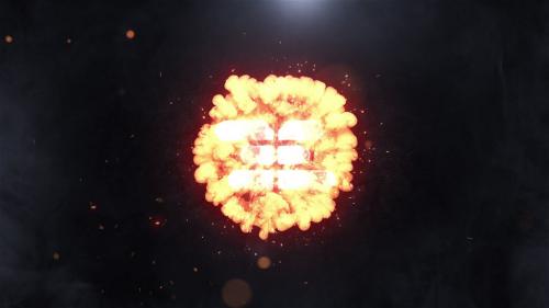 Explosion Logo Intro 4k - 12920594