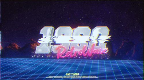 Retro Wave City Logo - 13828505