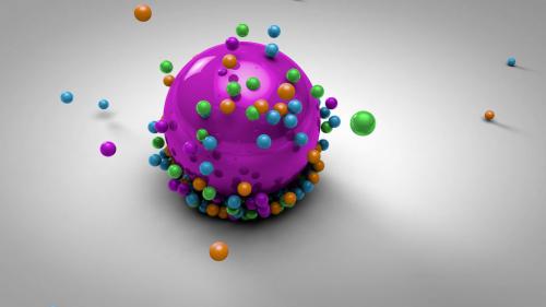 Colorful 3D Balls Logo Reveal - 13696343